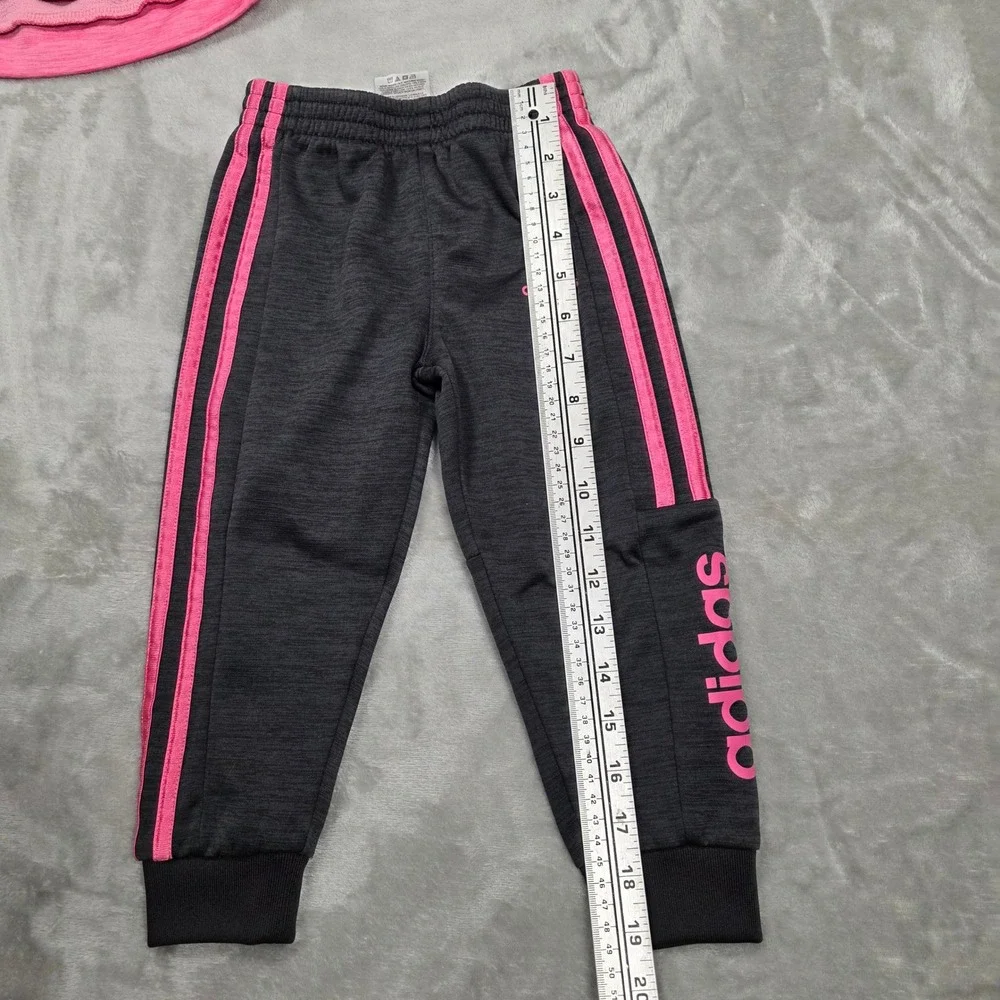 Adidas Toddler Girls 2PC Tracksuit Hoodie Jogger Set 3T Pink‎